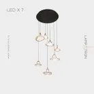Готовая комбинация светильников EVIAN MORE 7 ламп Lampatron 7687-21546