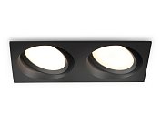 Встраиваемый светильник Ambrella light TN52235/2 BK черный IP20 GX53/2 220*110*44
