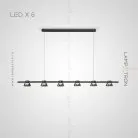 Реечный, рядный светильник HILDFRID L 6 ламп Lampatron 6036-16090