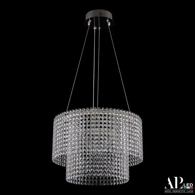 Люстра светодиодная хрустальная APL LED SH02.40.C.Ni.4000 Sicilia Люстра светодиодная хрустальная APL LED SH02.40.C.Ni.4000 Sicilia
