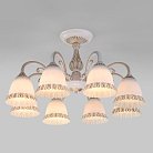 Потолочная люстра Eurosvet 60107/8 белый с золотом a045773 Campina