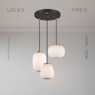 Готовая комбинация светильников HEMING COMBO 3 лампы. Тип D. Диск Lampatron 7550-21103