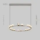 Кольцевые люстры и светильники OCTAVIAN Размер L Lampatron 7177-19666