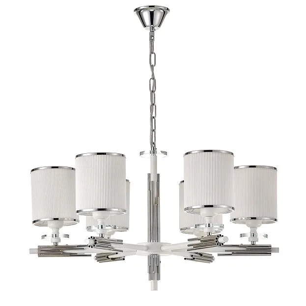 Подвесной светильник Escada 1156/6S E27*60W Matt white/Chrome Escada 1156/6S