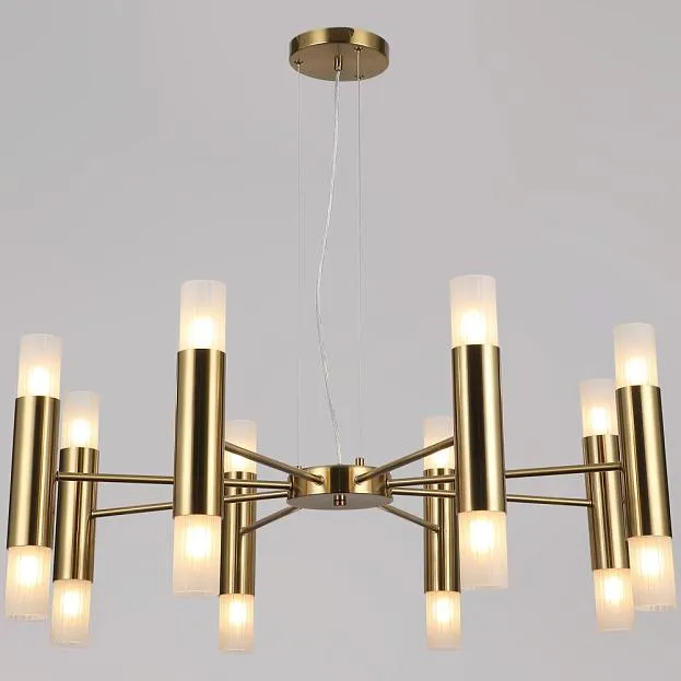 Подвесная люстра ILLUMICO IL0314-16P-79 BRASS Подвесная люстра ILLUMICO IL0314-16P-79 BRASS
