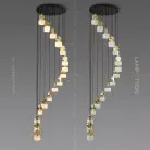 Готовая комбинация светильников BRIXEN 16 подвесов. Цвет крепления черный. Lampatron 2396-4979