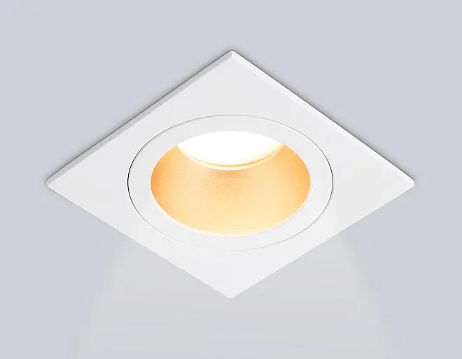 Встраиваемый светильник Ambrella light TN102827 WH/GD белый/золото GU5.3 92*92*50