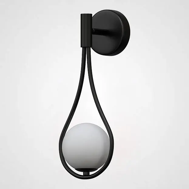 Настенное Бра Hoop Drop Wall Black ImperiumLoft213746-26 Настенное Бра Hoop Drop Wall Black ImperiumLoft213746-26