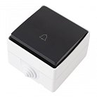 Кнопка дверного звонка, 10A 250V Arte Milano 309.36-1.grey am