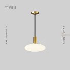Подвесной светильник IRIS WHITE Тип B. Цвет Латунь Lampatron f-iris-white-b-brass 7262-19985