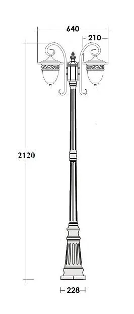 Наземный фонарь Oasis Light 87209LA/18L Gb KRAKOV 1 L