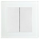 Выключатель 2-клавишный 250В 10А серия Катрин белый Stekker 39165 GLS10-7004-01