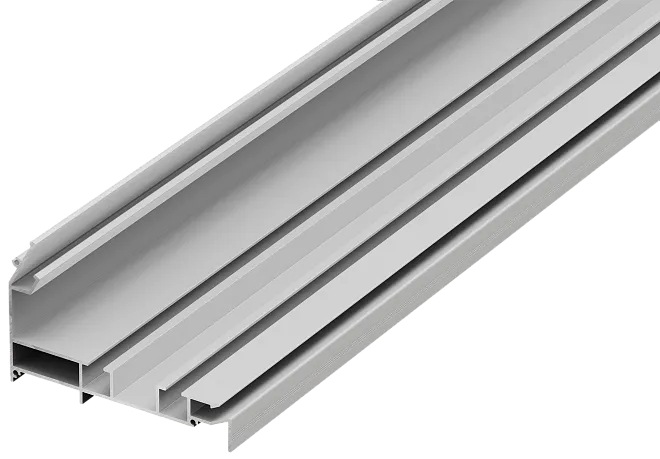 Гардинный профиль ПК5, алюминиевый, 87х55,2х3200мм. В комплекте 2 торцевые заглушки, белый Donel DN18MSC1807W3.2Set DN18