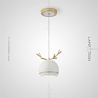 Подвесной светильник WENDY Цвет Белый + Латунь Lampatron wendy-white 5944-25637