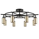 Потолочная люстра Lightstar LR718408 RULLO ЧЕРНЫЙ/ЗОЛОТО