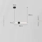 Подвесной светильник WAND HRZ Модель B. Цвет черный. Размер S Lampatron 8626-24088