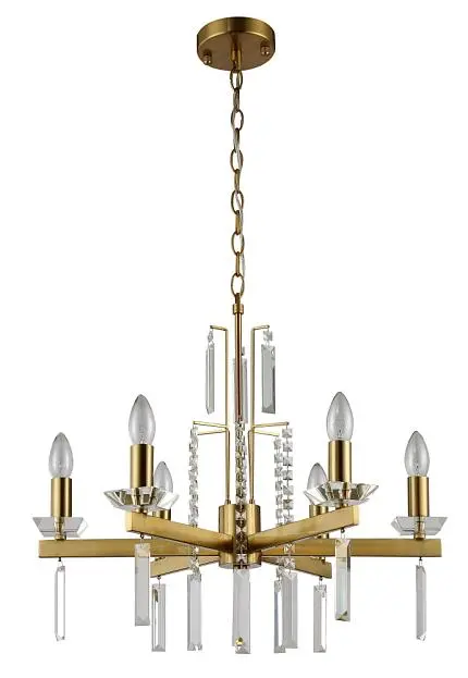 Подвесная люстра Crystal Lux MARRON SP6 BRASS Подвесная люстра Crystal Lux MARRON SP6 BRASS