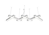 Подвесной светодиодный светильник 115Вт 4000K Donolux dl155x46nw115 ral9003 spec Patten