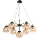 Подвесная люстра Natali Kovaltseva STUTTGART 91006/7C GOLD BLACK DIAMONDS