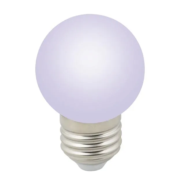 Лампочка светодиодная Volpe LED-G45-1W/RGB/E27/FR/С