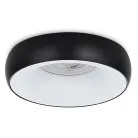 Светильник встраиваемый, GU10, D95xH35мм, IP20, черное основание, белый плафон, без лампы Donel DN02003R1BW DN02