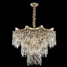 Люстра хрустальная подвесная Золото Citilux CL308282 Моника