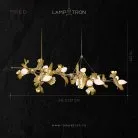 Люстра LAVRA Модель D (13 ламп). Латунь. Lampatron 6394-17211