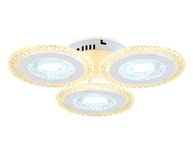 Потолочный светодиодный светильник с пультом Ambrella light FA4001 ACRYLICA