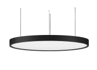 Подвесной светодиодный светильник, 192W, 36016Lm, 4000К, D1200мм, черный Donolux s111052d1200nw black sp Plato Sp