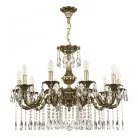 Люстра с хрустальными подвесками Bohemia Ivele Crystal AL79101/10/250 A GB AL7901