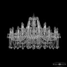 Люстра хрустальная Bohemia Ivele Crystal  1413/16+8/360 Ni