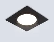 Встраиваемый светильник Ambrella light TN51825 BK черный GX53 max 15W 110*110*39
