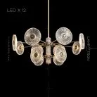 Люстра DAMIANA CH 12 ламп Lampatron 6276-16897