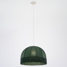 Подвесной светильник патина с зелёным абажуром Citilux CL407022 Базель