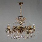 Подвесная люстра Ambiente 2118/8 PB Leaf crystal GRANADA