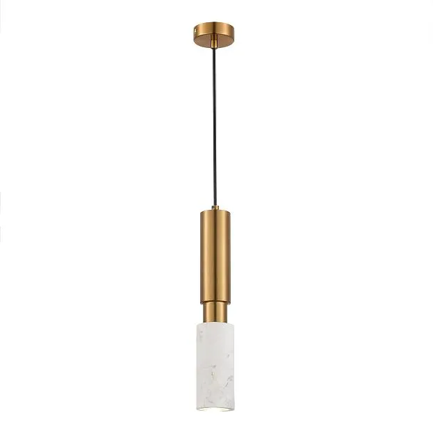Светильник подвесной Латунь/Латунь, Белый GU10 1*5W 4000K ST-Luce SL1192.353.01 PRIETTI Светильник подвесной Латунь/Латунь, Белый GU10 1*5W 4000K ST-Luce SL1192.353.01 PRIETTI