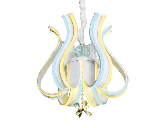 Подвесная светодиодная люстра с пультом Ambrella light FL112 Line