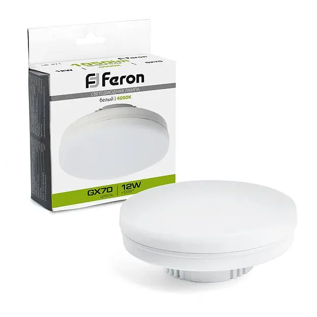 Лампа светодиодная LB-471 GX70 12W 4000K Feron 48301 Лампа светодиодная LB-471 GX70 12W 4000K Feron 48301