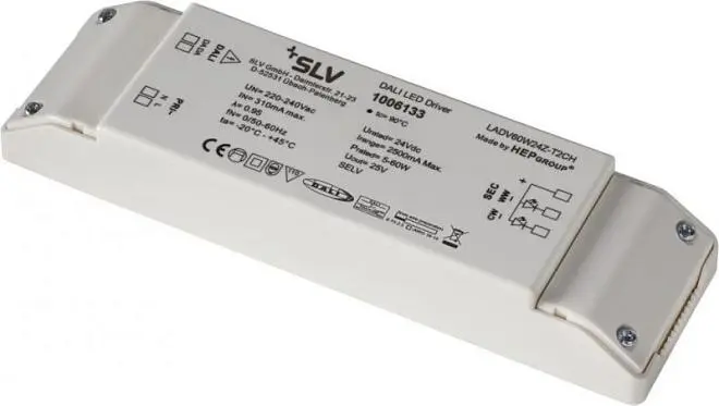 Блок питания SLV 1006133 24В,60Вт, DALI, 2 канала Блок питания SLV 1006133 24В,60Вт, DALI, 2 канала