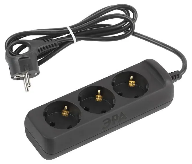 Розеточные блоки, удлинители ЭРА UX-3e-1,5m-B