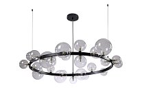 Подвесной светильник Crystal Lux AGATA SP24 V2 BLACK/TRANSPARENTE