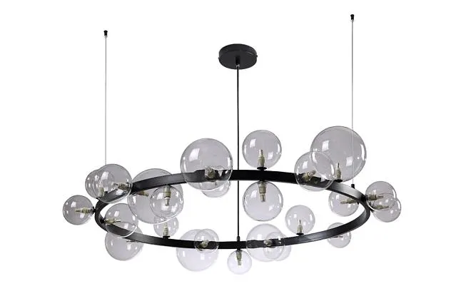 Подвесной светильник Crystal Lux AGATA SP24 V2 BLACK/TRANSPARENTE Подвесной светильник Crystal Lux AGATA SP24 V2 BLACK/TRANSPARENTE