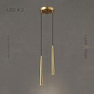 Готовая комбинация светильников MAGRIT MORE 2 лампы. Цвет Латунь Lampatron magrit-more-2-brass 6097-16350