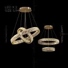 Кольцевые люстры и светильники BERTOLDA B Два кольца. 40 + 60 см Lampatron 6534-17800