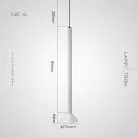 Подвесной светильник RANDOR Размер L. Цвет белый матовый. 3500K Lampatron 8682-24299