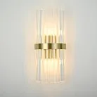 Бра Odeon Clear Glass Gold Metal Wall Lamp 147727-22 ImperiumLoft