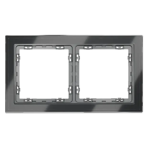 Рамка стеклянная на 2 поста VOLTUM VLS110207 Рамка стеклянная на 2 поста VOLTUM VLS110207