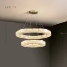 Кольцевые люстры и светильники OLAGUS Тип B. Цвет Латунь Lampatron 8095-22127