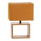 Интерьерная настольная лампа Uniel UML-B401 E27 ORANGE/WOOD