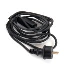 Сетевой шнур для гирлянд Feron 48190 DM403, 2*0,5мм2, IP44, черный 3м